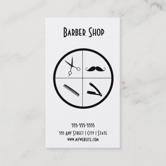 Kapperszaak visitekaartje (Voorkant)