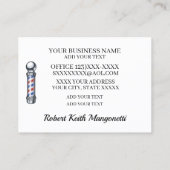 Kapperszaak visitekaartje (Achterkant)