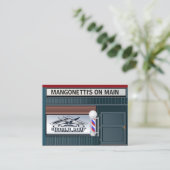 Kapperszaak visitekaartje (Staand voorkant)