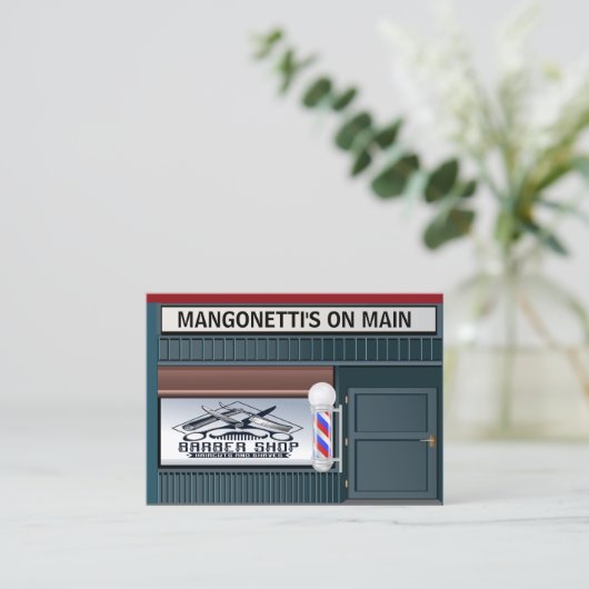 Kapperszaak visitekaartje (Staand voorkant)