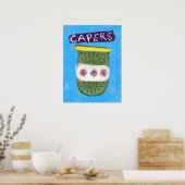 Kappertjes in een pot Poster kunst aan de muur (Keuken)
