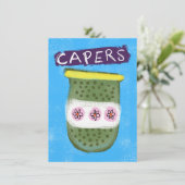 Kappertjes in een pot Wenskaart Kaart (Staand voorkant)