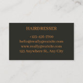 Kappervisitekaartje Visitekaartje (Achterkant)