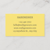 Kappervisitekaartje Visitekaartje (Achterkant)