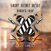 Kapperzaak Bedrijfsadvertentie Aanpassen Raamsticker (Vel 2)