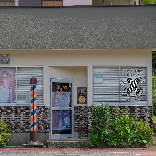 Kapperzaak Bedrijfsadvertentie Aanpassen Raamsticker