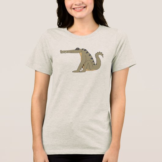 Kaprosuchus Dinosaur Adult Shirt (Voorkant)