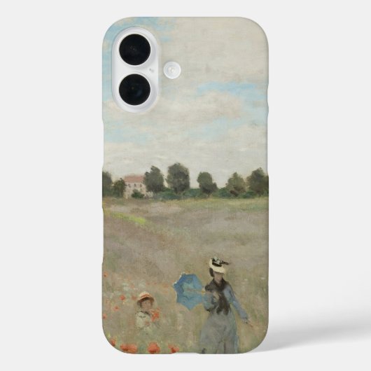 Kaprozenveld bij Argenteuil door Claude Monet Case-Mate iPhone Case (Achterkant)