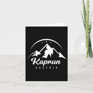 Kaprun Austria Ski Resort Skiën Snowboarden Souv Kaart