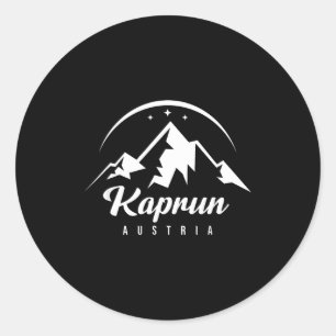 Kaprun Oostenrijk skigebied skiën snowboarden Ronde Sticker