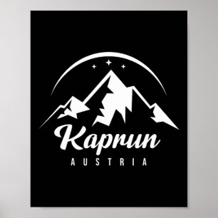 Kaprun Oostenrijk Skigebied Skiën Snowboarden Souv Poster