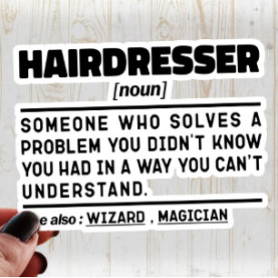 Kapsalon Barbershop Waardering Grappig Sticker