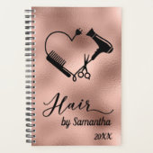 Kapsalon Bedrijf Rose Gouden Schaar Planner (Voorkant)
