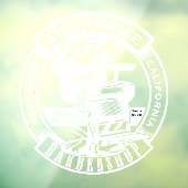 Kapsalon Bedrijfsdeur Wit Groter Aanpassen Raamsticker (Vel 3)