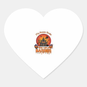 Kapsalon Bezem Gebroken Halloween Pompoen Kniptang Hart Sticker