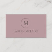 Kapsalon Blush Monogram Vrouwelijk Visitekaartje (Voorkant)