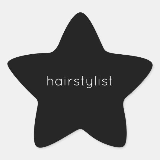 Kapsalon Bruidskapsalon Ster Sticker (Voorkant)