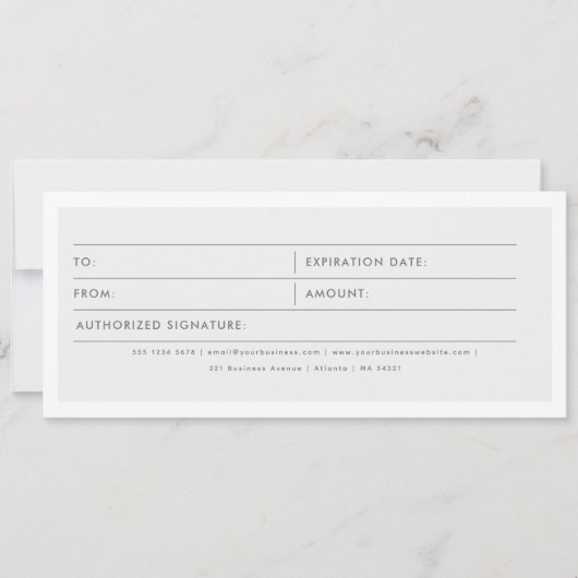 Kapsalon Cadeaubon Cadeaubon (Voorkant)