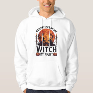 Kapsalon Dag Heks Nacht Halloween Kam Schaar Hoodie