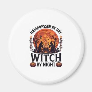 Kapsalon Dag Heks Nacht Halloween Kam Schaar Magneet