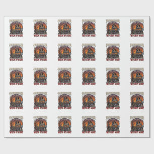 Kapsalon Dag Heks Nacht Halloween Salon Schedels Cadeaupapier