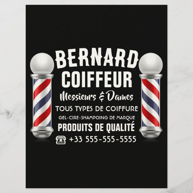 Kapsalon decoratie briefhoofd (Voorkant)