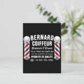 Kapsalon decoratie briefkaart (Staand voorkant)