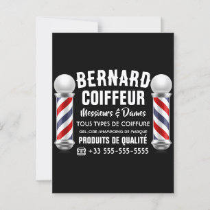 Kapsalon decoratie briefkaart