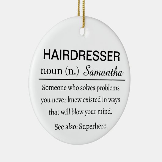 Kapsalon Definitie Keramisch Ornament (Rechts)