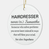 Kapsalon Definitie Keramisch Ornament (Links)