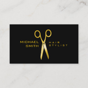 Kapsalon Elegante Gouden Schaar Salon #8 Visitekaartje