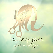 Kapsalon en Spa Bedrijfsfront aanpassen Raamsticker (Vel 3)