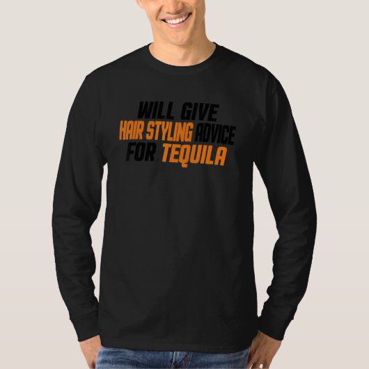 Kapsalon geeft haarstylingadvies voor T T-shirt (Voorkant)
