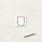 Kapsalon Gepersonaliseerde Roze Sterren & Glitters Post-it® Notes (Op bureau)