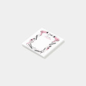 Kapsalon Gepersonaliseerde Roze Sterren & Glitters Post-it® Notes (Schuin)