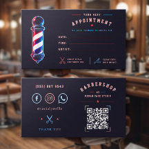 Kapsalon Glanzend Kordaat Blauw Rood Paal Logo