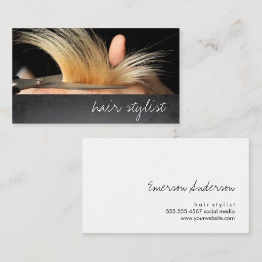 Kapsalon / Haar Visitekaartje (Voorkant / Achterkant)