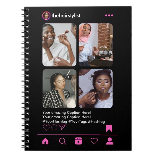 Kapsalon Instagram Notitieboek (Voorkant)