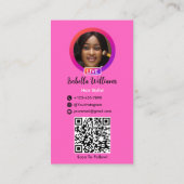 Kapsalon Instagram QR-code Aanbevelingskaartje (Achterkant)