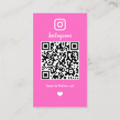 Kapsalon Instagram QR-code Klantenkaartje (Achterkant)