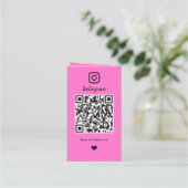 Kapsalon Instagram QR-code Klantenkaartje (Achterkant)