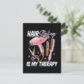 Kapsalon Is Mijn Therapie Briefkaart (Staand voorkant)