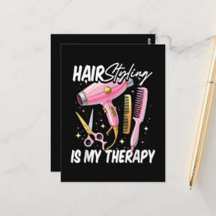 Kapsalon Is Mijn Therapie Briefkaart