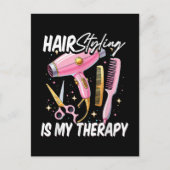 Kapsalon Is Mijn Therapie Briefkaart (Voorkant)