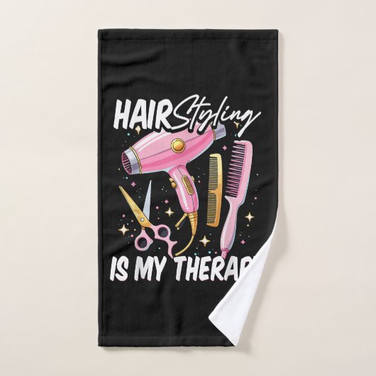 Kapsalon Is Mijn Therapie Handdoek (Handdoek)