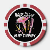 Kapsalon Is Mijn Therapie Poker Chips (Voorkant)