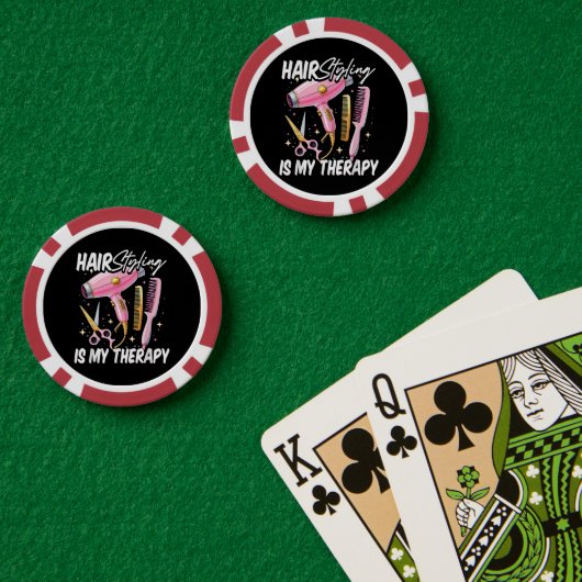 Kapsalon Is Mijn Therapie Poker Chips (Pokertafel (Dubbel))