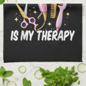 Kapsalon Is Mijn Therapie Theedoek (Gevouwen)