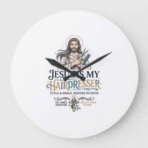 Kapsalon Jezus Kapsalon T-Shirt Inspiratie Grote Klok