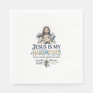 Kapsalon Jezus Kapsalon T-Shirt Inspiratie Servet